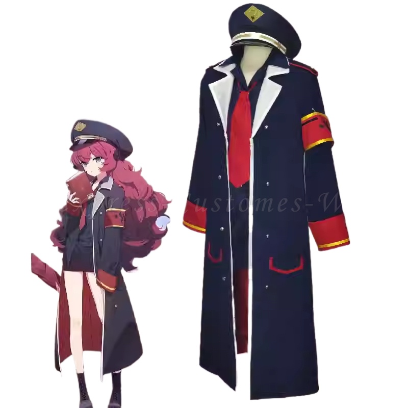 Cosplay Material For Prop - ゲームブルーアーカイブ-natsume irohaコスプレコスチューム、puレザーシューズ、ハロー小道具、ハロウィーンスーツ
