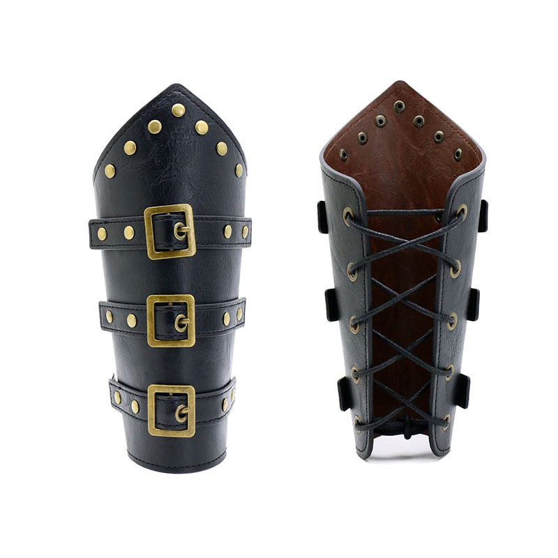 中世風スチームパンクレトロ、多層構造のPUレザー製、リベット - Cosplay Prop のレビューと価格