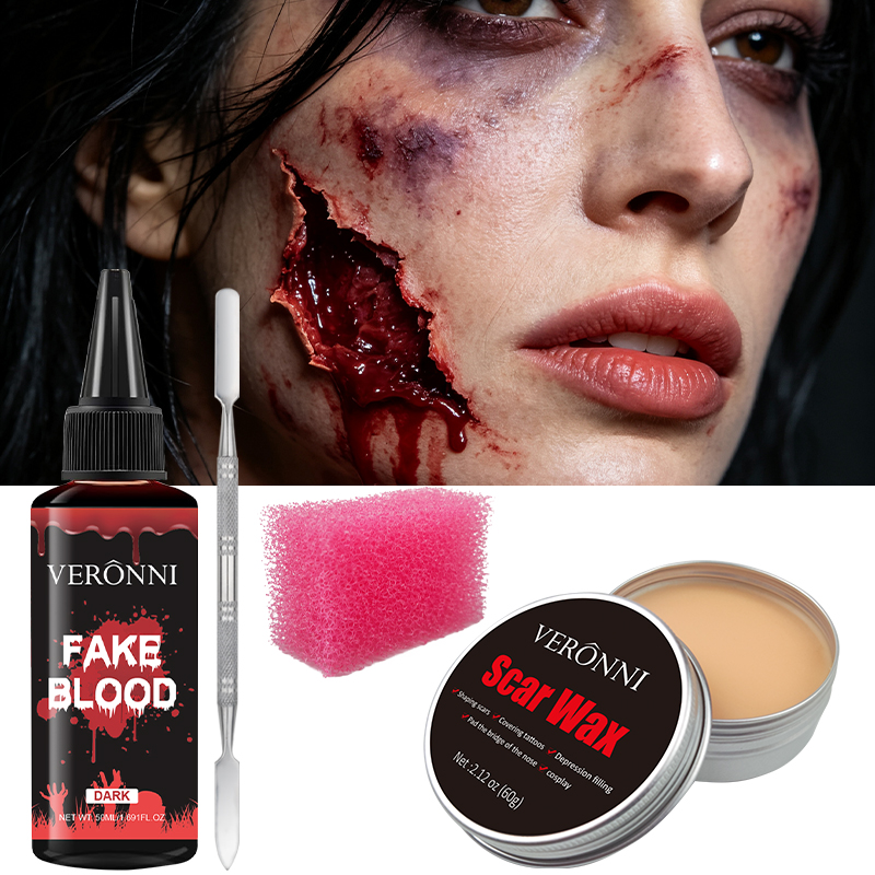 VERONNI SFX ハロウィンメイクアップキット 傷跡ワ - Body Paint Sfx のレビューと価格